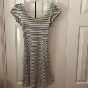 Striped short sleeve dress